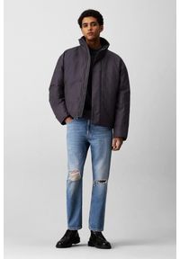 Calvin Klein - CALVIN KLEIN Błękitne męskie jeansy Dad Jean. Okazja: na co dzień. Kolor: niebieski. Długość: długie. Styl: elegancki, casual #4