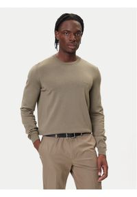 BOSS Sweter Botto-L 50476364 Brązowy Regular Fit. Kolor: brązowy. Materiał: wełna