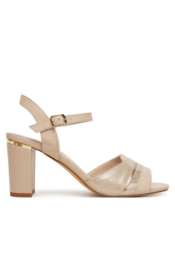 Lasocki Sandały WYL3858-1Z Beżowy. Kolor: beżowy. Materiał: skóra