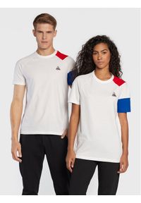 Le Coq Sportif T-Shirt Unisex Bat 2210554 Biały Regular Fit. Kolor: biały. Materiał: bawełna