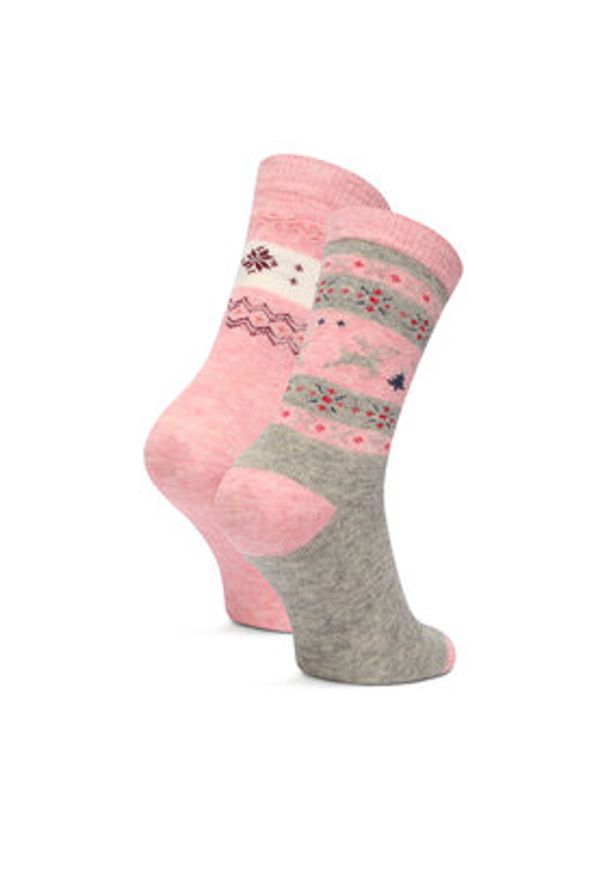 Gino Rossi - GINO ROSSI Skarpety długie CEO_BR_GR_001_W_AW25 (2 PACK) Różowy. Kolor: różowy. Materiał: poliester