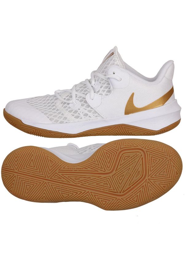 Buty siatkarskie męskie Nike Zoom Hyperspeed Court. Kolor: żółty, wielokolorowy, biały. Model: Nike Zoom, Nike Court. Sport: siatkówka, turystyka piesza