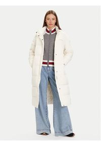 Guess Jeans Płaszcz zimowy W4BL26 WGII2 Beżowy Regular Fit. Kolor: beżowy. Materiał: syntetyk. Sezon: zima