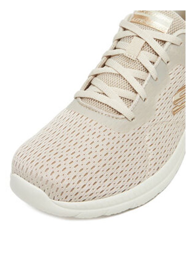 skechers - Skechers Sneakersy BOUNTIFUL 12607 NAT Beżowy. Kolor: beżowy. Materiał: materiał