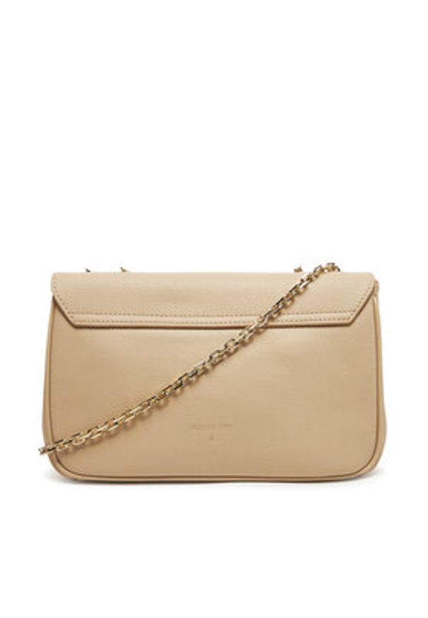 Patrizia Pepe Torebka 8B0228/L001 Beżowy. Kolor: beżowy. Materiał: skórzane