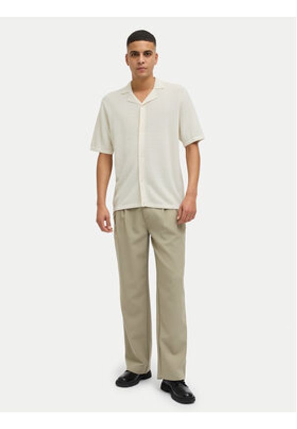 Jack & Jones Polo Orion 12268226 Écru Relaxed Fit. Typ kołnierza: polo. Materiał: bawełna