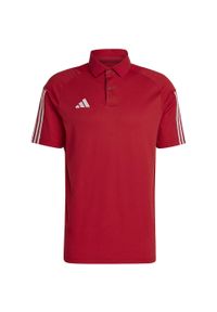 Adidas - Koszulka męska adidas Tiro 23 Competition Polo. Typ kołnierza: polo. Kolor: czerwony #1