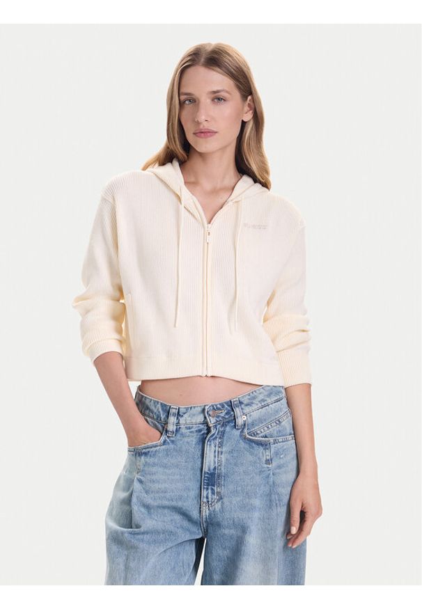 Guess Kardigan V5BR05 Z3JD2 Beżowy Regular Fit. Kolor: beżowy. Materiał: syntetyk