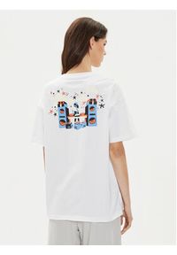 Converse T-Shirt W Festival Music Girl Tee 10026373-A03 Biały Regular Fit. Kolor: biały. Materiał: bawełna #3