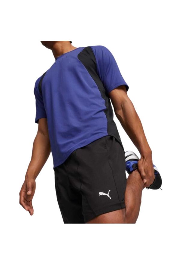 Puma Koszulka Cloudspun Soft Breathable 52571127. Kolor: niebieski, wielokolorowy, czarny. Sport: bieganie