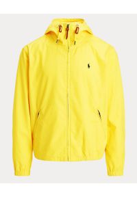 Ralph Lauren - RALPH LAUREN - Żółta kurtka z kapturem Canvas Hooded. Typ kołnierza: kaptur. Kolor: żółty. Materiał: bawełna. Wzór: haft #3