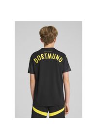 Puma - Młodzieżowa koszulka wyjazdowa Borussia Dortmund 24/25 PUMA Black Faster Yellow. Kolor: żółty, wielokolorowy, czarny
