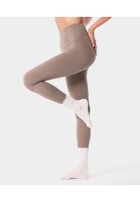 Legginsy crossback na pilates dla kobiet Carpatree Balletcore. Stan: podwyższony. Kolor: szary. Sport: joga i pilates