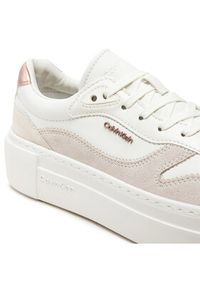Calvin Klein Sneakersy Ff Cupsole Lace Up W/Ml Mix M HW0HW02125 Biały. Kolor: biały. Materiał: skóra #5