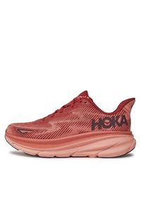 HOKA - Hoka Buty do biegania Clifton 9 1127896 Czerwony. Kolor: czerwony. Materiał: mesh, materiał #4