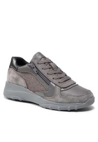Sneakersy Geox D Alleniee B D16LPB 0EW22 C9002 Dk Grey. Kolor: szary. Materiał: zamsz, skóra #1