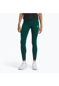 Reebok Fitness - Legginsy Reebok Identity Small Logo Cotton. Kolor: zielony. Sport: fitness #1