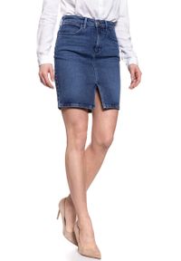 Wrangler - SPÓDNICA JEANSOWA WRANGLER MIDI PENCIL SKIRT SHADOW DANCES W2347096I. Materiał: jeans #5