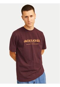 Jack & Jones - Jack&Jones T-Shirt Alvis 12256803 Czerwony Standard Fit. Kolor: czerwony. Materiał: bawełna #4