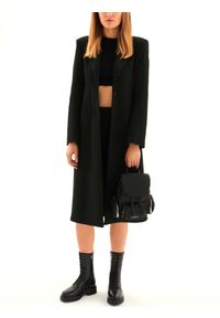 Kazar - Czarne trzewiki damskie. Wysokość cholewki: przed kolano. Kolor: czarny. Materiał: skóra. Szerokość cholewki: normalna. Wzór: moro, gładki. Sezon: jesień, zima. Styl: elegancki, militarny #4