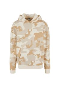 Urban Classics - Bluza Z Kapturem Męska Camo Łatwa W Pielęgnacji. Typ kołnierza: kaptur. Kolor: brązowy, wielokolorowy, zielony