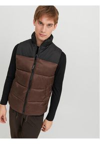 Jack & Jones - Jack&Jones Bezrękawnik 12235861 Brązowy Regular Fit. Kolor: brązowy. Materiał: syntetyk. Długość rękawa: bez rękawów #4