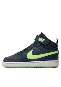 Nike Sneakersy Court Borough Mid 2 (GS) CD7782 403 Granatowy. Kolor: niebieski. Materiał: skóra. Model: Nike Court #4