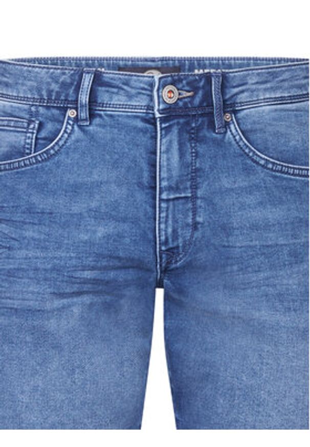 Petrol Industries Szorty jeansowe M-ROS-SHO001 Niebieski Slim Fit. Kolor: niebieski. Materiał: bawełna