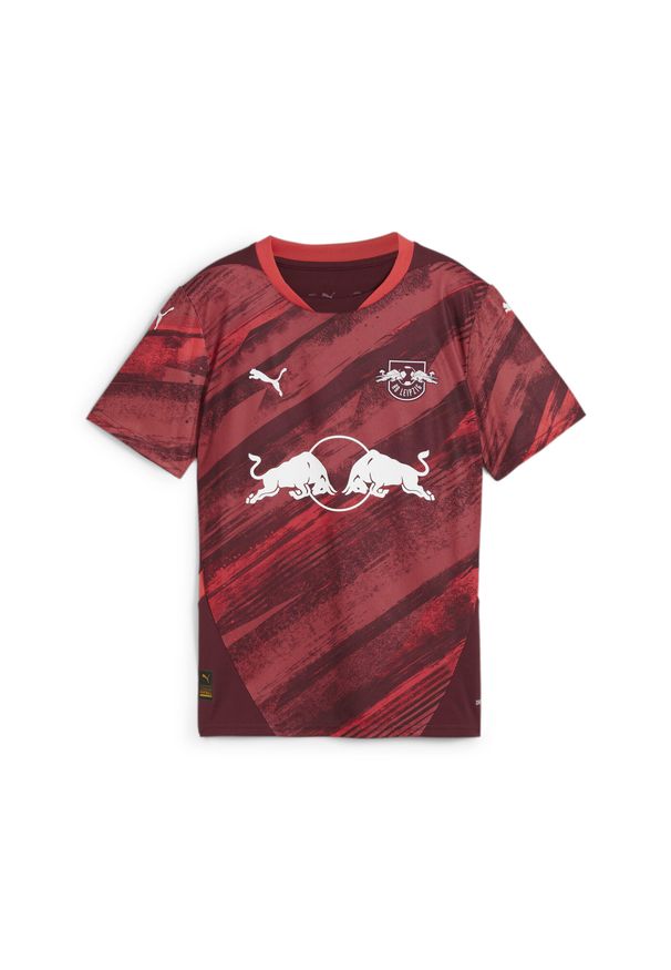 Puma - Młodzieżowa koszulka wyjazdowa RB Leipzig 24/25 PUMA Dark Jasper Active Red. Kolor: czerwony. Sport: piłka nożna