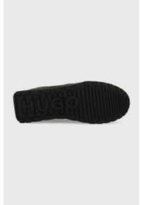 Hugo - HUGO sneakersy Icelin kolor czarny. Nosek buta: okrągły. Zapięcie: sznurówki. Kolor: czarny. Materiał: guma