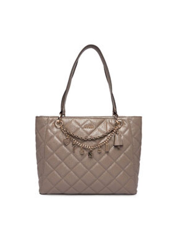 Guess Torebka Libby HWGG99 12250 Beżowy. Kolor: beżowy. Materiał: skórzane