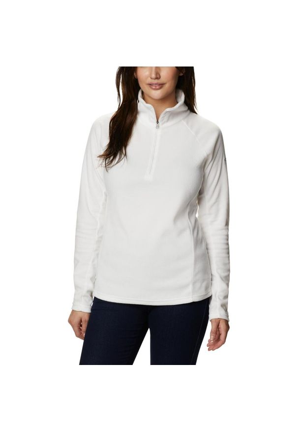 columbia - Columbia Polar Glacial Iv 1/2 Zip 1802201125. Kolor: biały. Materiał: polar