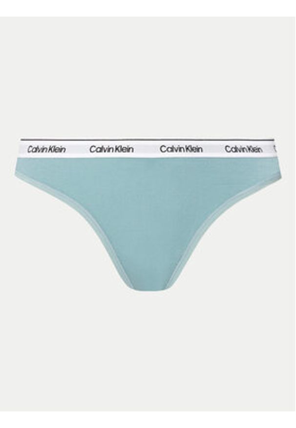 Calvin Klein Underwear Komplet 3 par stringów Thong 3Pk 000QD5209E Kolorowy. Materiał: bawełna. Wzór: kolorowy