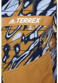 adidas TERREX kurtka trekkingowa przejściowa. Typ kołnierza: kaptur. Materiał: tkanina, softshell
