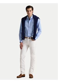 Polo Ralph Lauren Koszula 710929348009 Błękitny Slim Fit. Typ kołnierza: polo. Kolor: niebieski. Materiał: bawełna