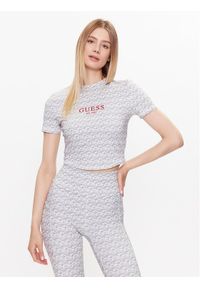Guess Top V3YP15 MC03W Szary Slim Fit. Kolor: szary. Materiał: syntetyk