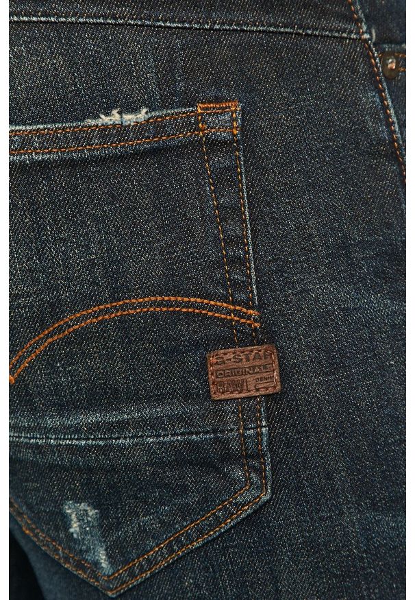 G-Star RAW - G-Star Raw - Jeansy D-Staq. Kolor: szary. Wzór: aplikacja