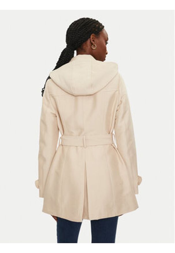 Morgan Trencz 241-GLADIA Beżowy Slim Fit. Kolor: beżowy. Materiał: syntetyk, bawełna