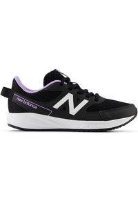 Buty dziecięce New Balance YK570PP3 – czarne. Okazja: na co dzień, na uczelnię. Kolor: czarny. Materiał: syntetyk, materiał. Szerokość cholewki: normalna. Sport: turystyka piesza, bieganie