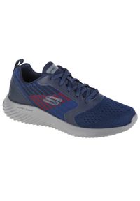 skechers - Buty sportowe Sneakersy męskie, Skechers Bounder Verkona. Kolor: niebieski. Sport: turystyka piesza #1