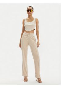 Juicy Couture Spodnie dresowe Tina JCAPW045 Beżowy Regular Fit. Kolor: beżowy. Materiał: syntetyk #4