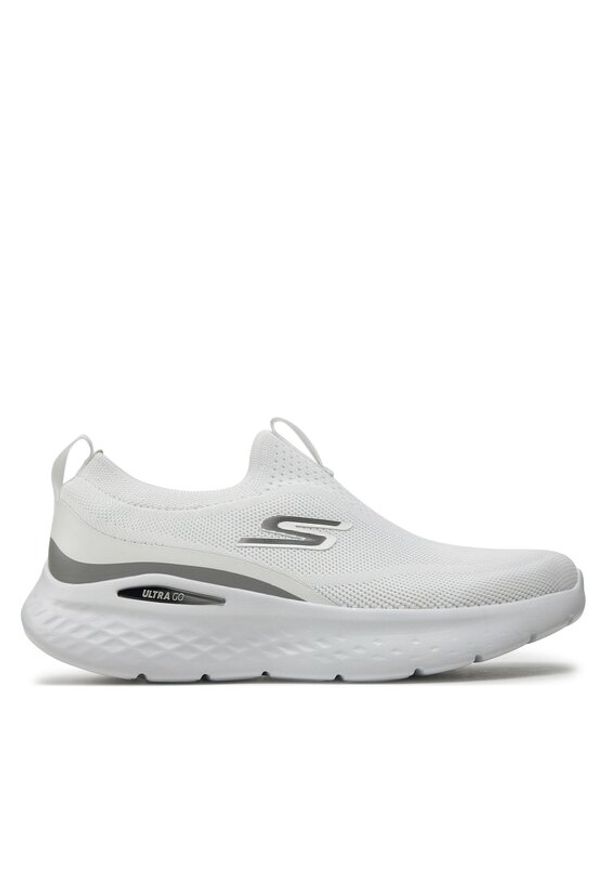 skechers - Skechers Sneakersy Go Run Lite-Aurora Sky 129440/WBK Biały. Kolor: biały. Materiał: mesh, materiał. Sport: bieganie