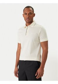 Karl Lagerfeld - KARL LAGERFELD Polo 745002 562200 Écru Regular Fit. Typ kołnierza: polo. Kolor: kremowy. Materiał: bawełna #1