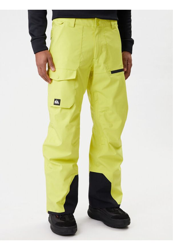 Quiksilver Spodnie snowboardowe Utility EQYTP03235 Żółty Modern Fit. Kolor: żółty. Materiał: syntetyk. Sport: snowboard