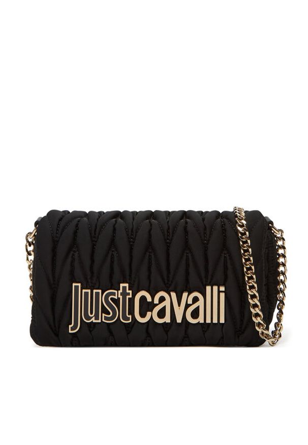 Just Cavalli Torebka 78RA4BF5 ZSC08 Czarny. Kolor: czarny. Materiał: skórzane