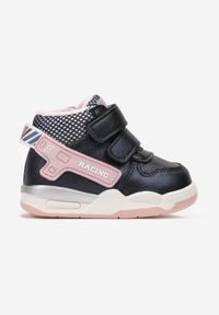 Born2be - Granatowe Sportowe Botki Zapinane na Dwa Rzepy Lekko Ocieplone Gabinetta. Zapięcie: rzepy. Kolor: niebieski. Materiał: jeans. Sezon: wiosna, jesień. Styl: sportowy