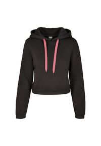 Urban Classics - Damska bluza z kapturem Urban Classic contrat drawtring. Typ kołnierza: kaptur. Kolor: czarny #1