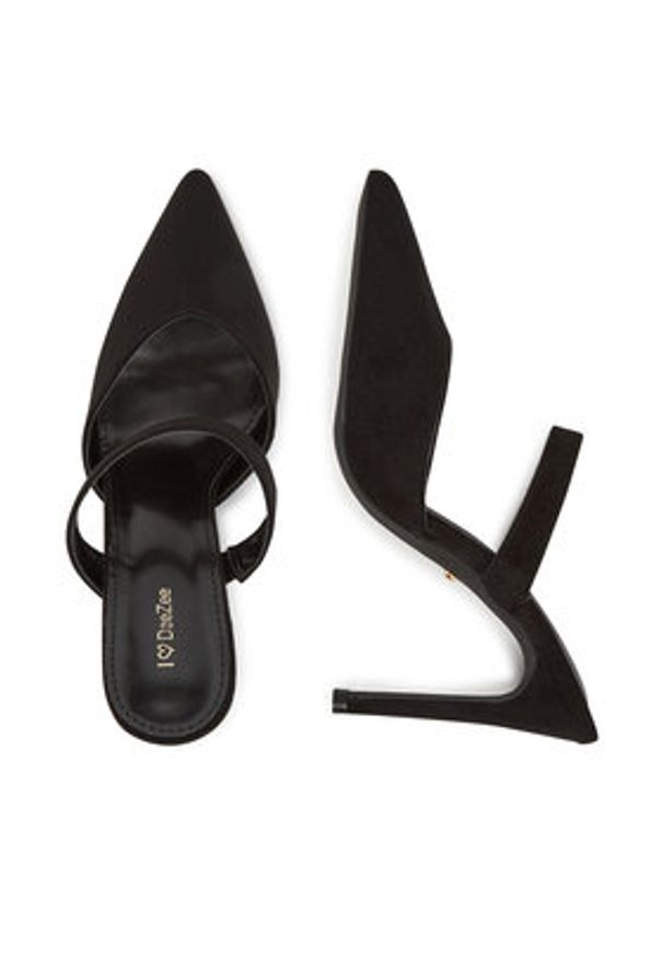 DeeZee Klapki HT78401-7 Czarny. Kolor: czarny. Materiał: materiał