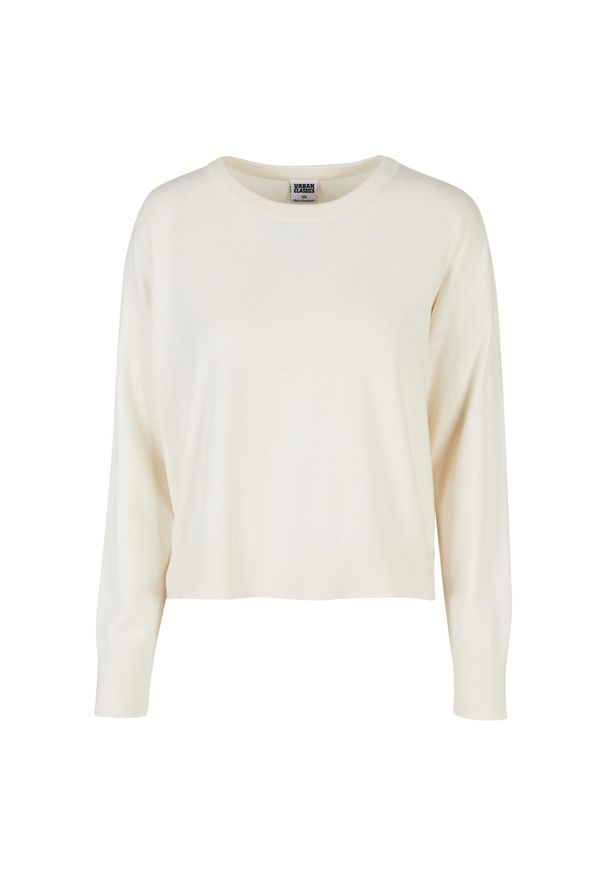 Damski oversizowy sweter Urban Classics EcoVero Basic. Kolor: biały. Materiał: polar. Sezon: zima