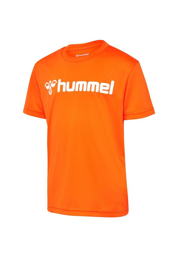 Hummel Koszulka poliestrowa sportowa Poly Logo Jersey Kids. Kolor: pomarańczowy. Materiał: jersey, poliester